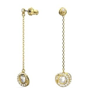 Swarovski Gold and Crystal Drop Earrings